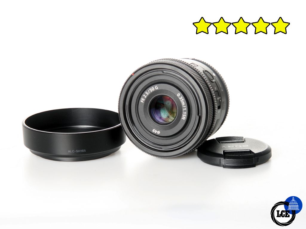 Sony FE 50mm f2.5 G (BOXED) with Hood
