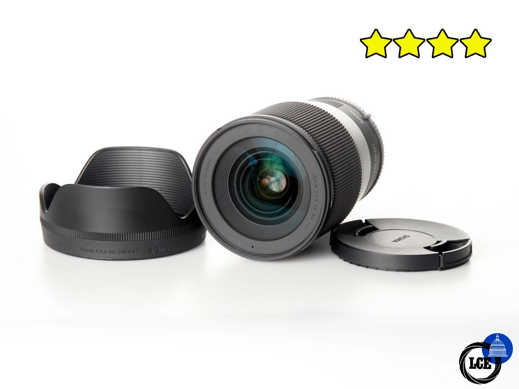 Sigma 16mm F1.4 DC DN Contemporary - Sony E (BOXED) with Hood