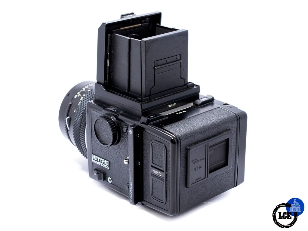 Bronica ETSR with Waist finder + 50mm + 75mm + 150mm + Speed Grip