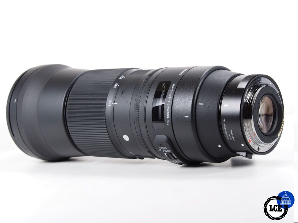 Sigma 150-600mm F5-6.3 DG HSM O/S & TC-1401 Canon EF fit