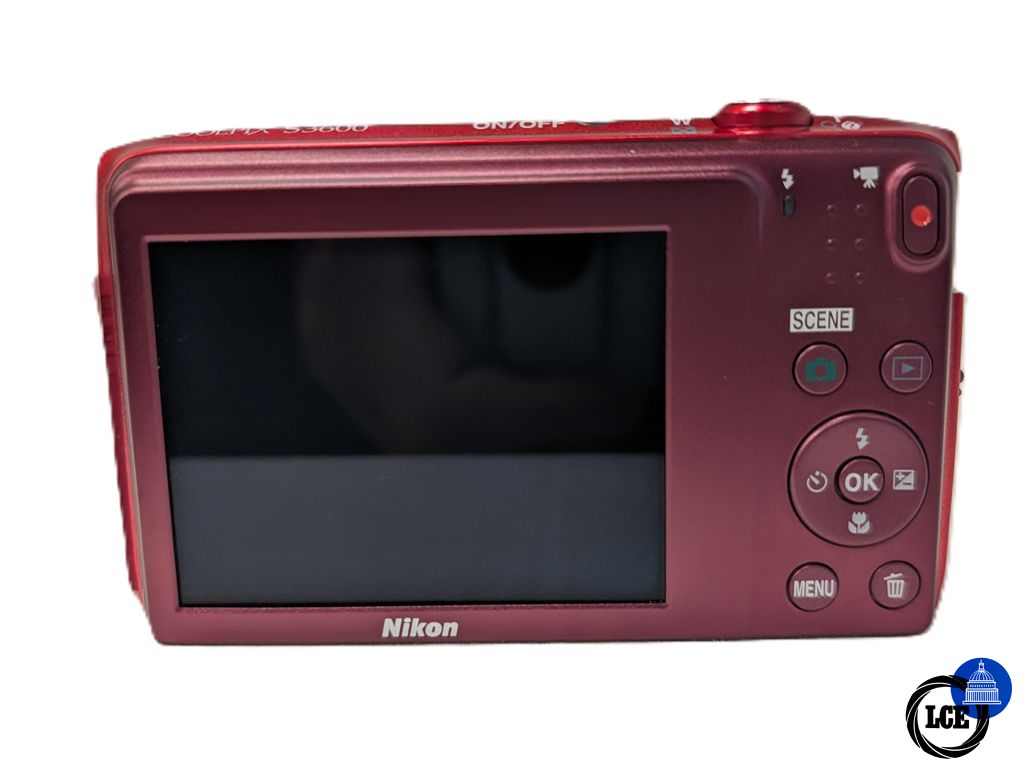 Nikon Coolpix S3600 Red 