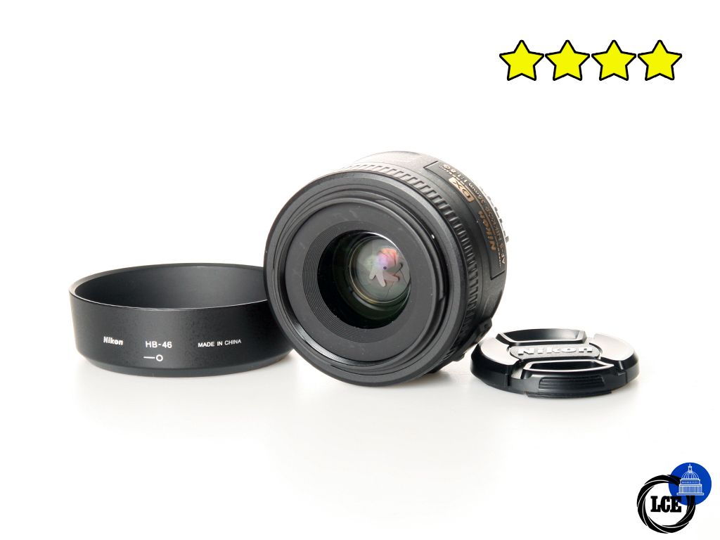 Nikon 35mm f/1.8 G AF-S DX (with Hood)