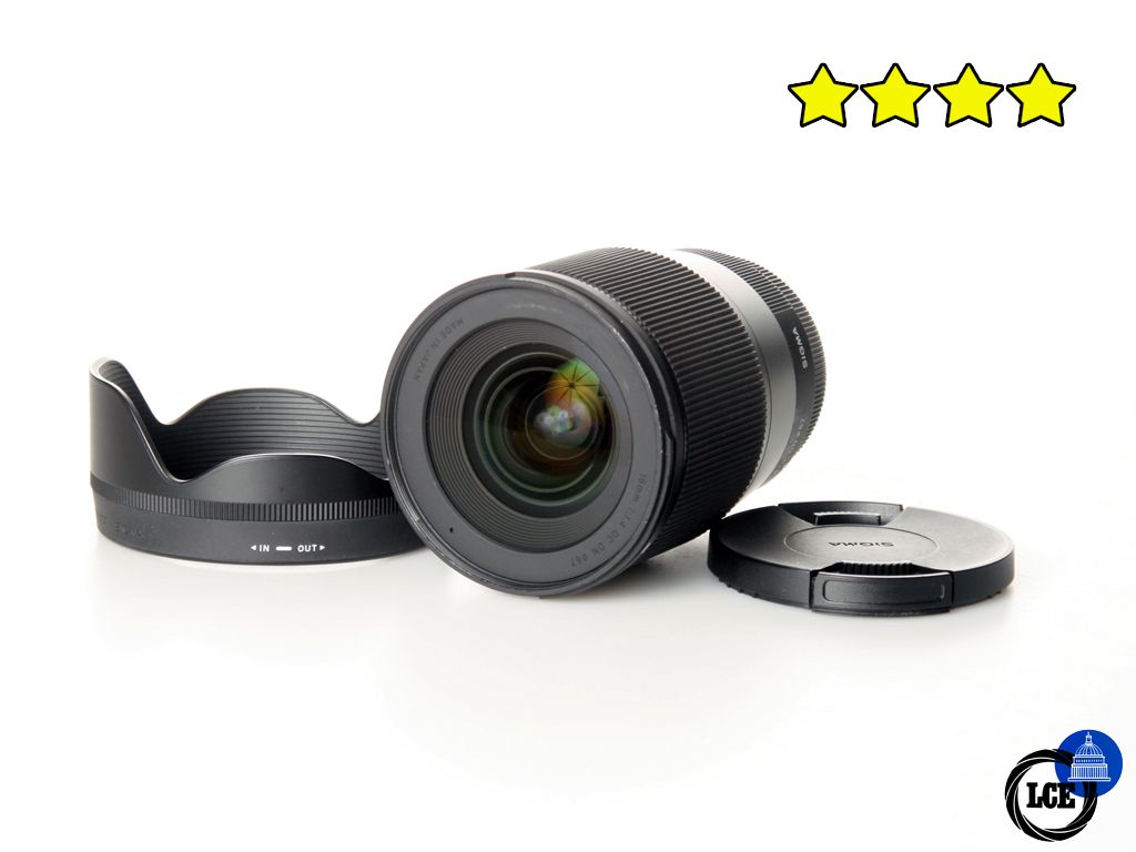 Sigma 23mm F1.4 DC DN Contemporary - Fujifilm X-Mount (with Hood)