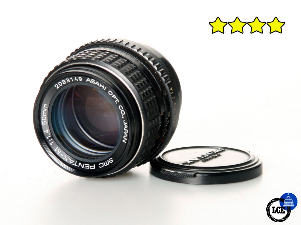 Pentax 50mm f1.4 SMC - PK fit (35mm film camera lens)