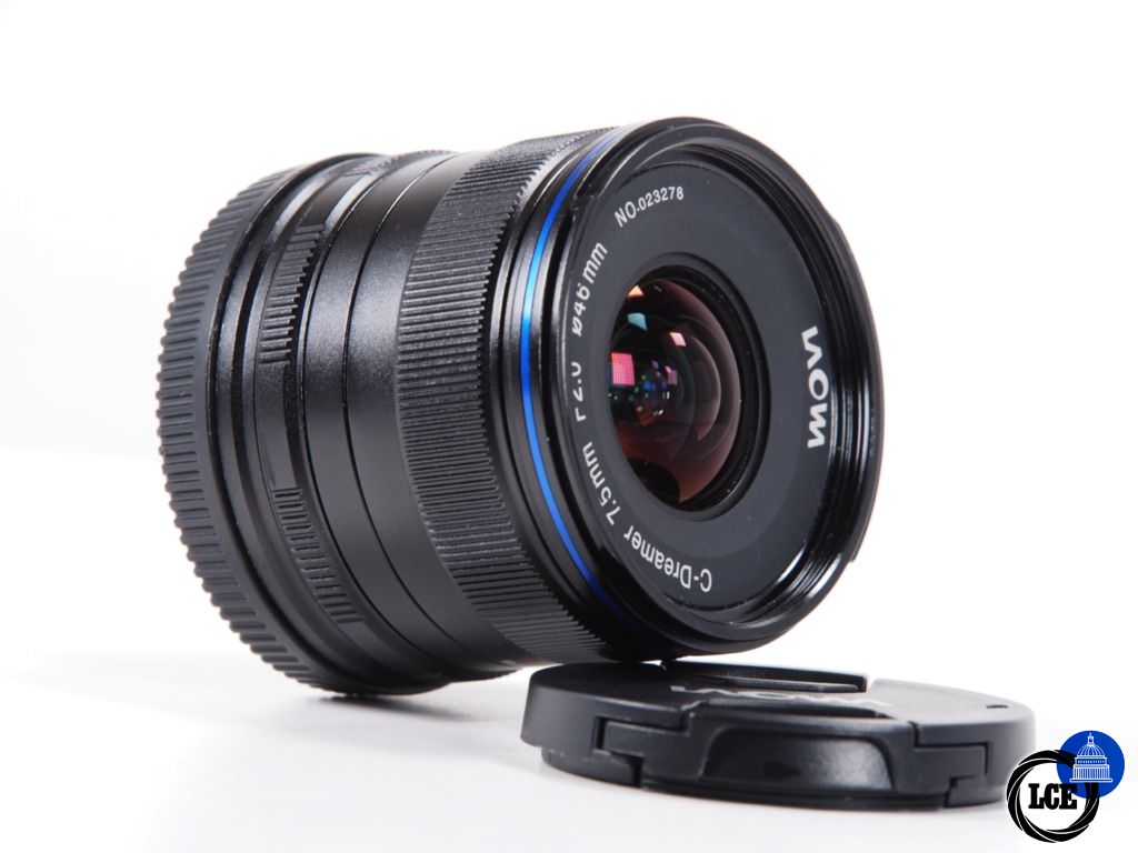 Laowa 7.5mm F2, Micro 4/3rds. (Manual focus)