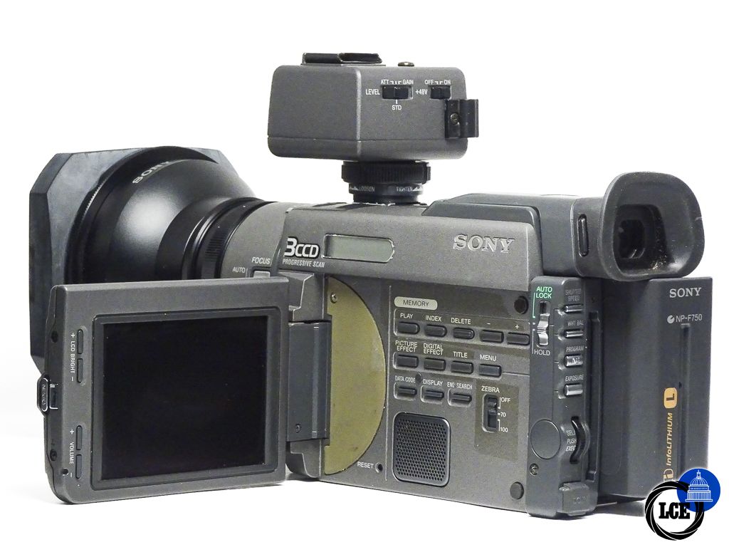Sony PD100AP Camcorder + 0.7x Wide Angle converter lens