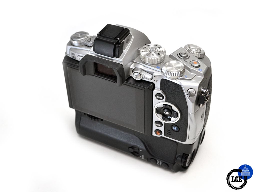 Olympus E-M1 Body Only - Silver + HLD-7 Grip