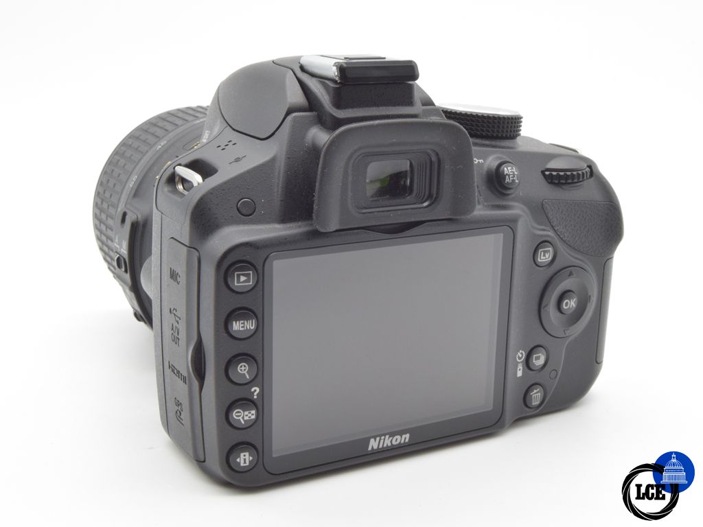 Nikon D3200 + AF-S 18-55mm f/3.5-5.6G VR DX (3324 Shutter Actuations)