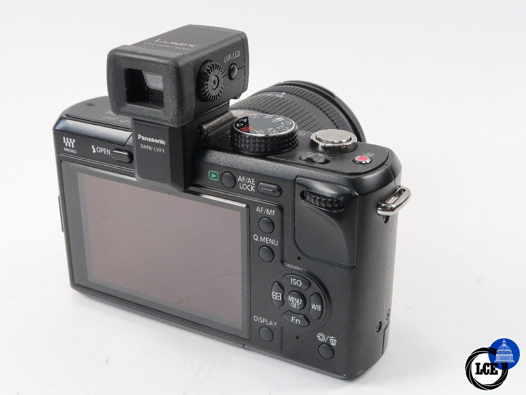 Panasonic GF1 with 14-45mm f3.5-5.6 and LVF1 viewfinder