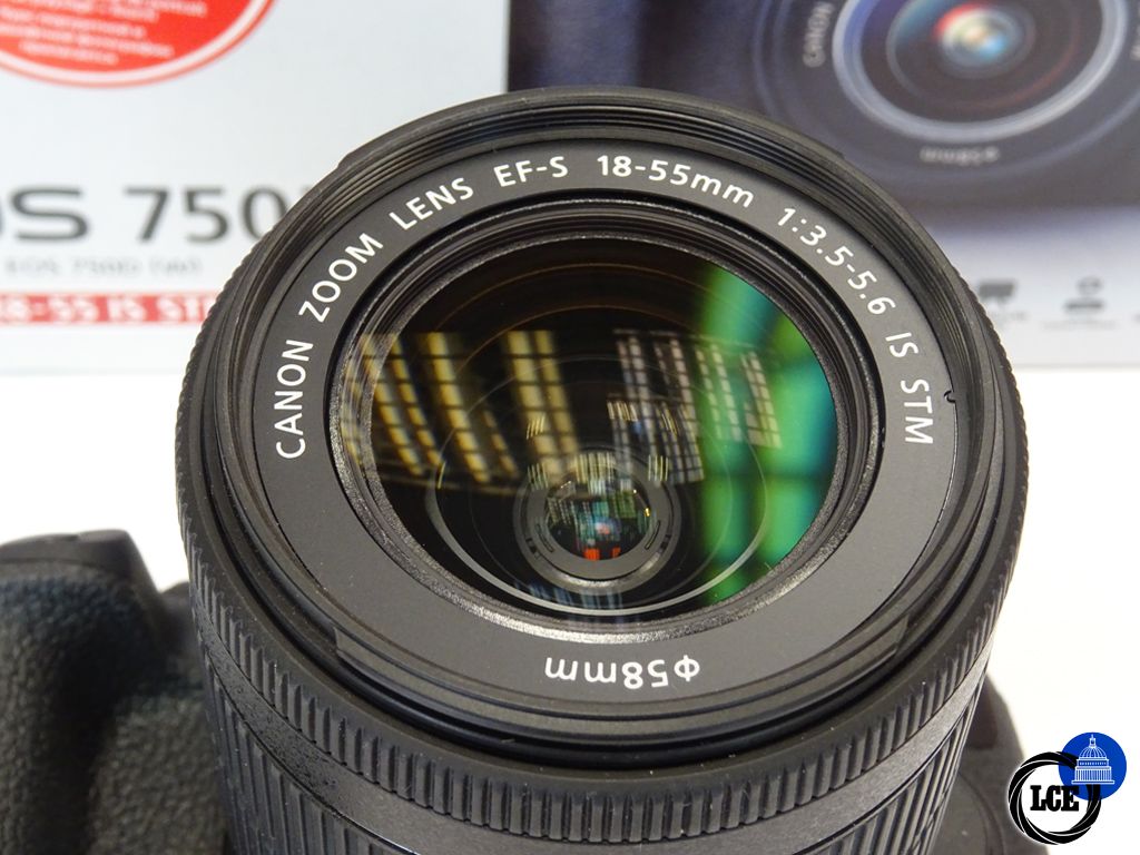 Canon Boxed 750d 18-55STM  image stabalised