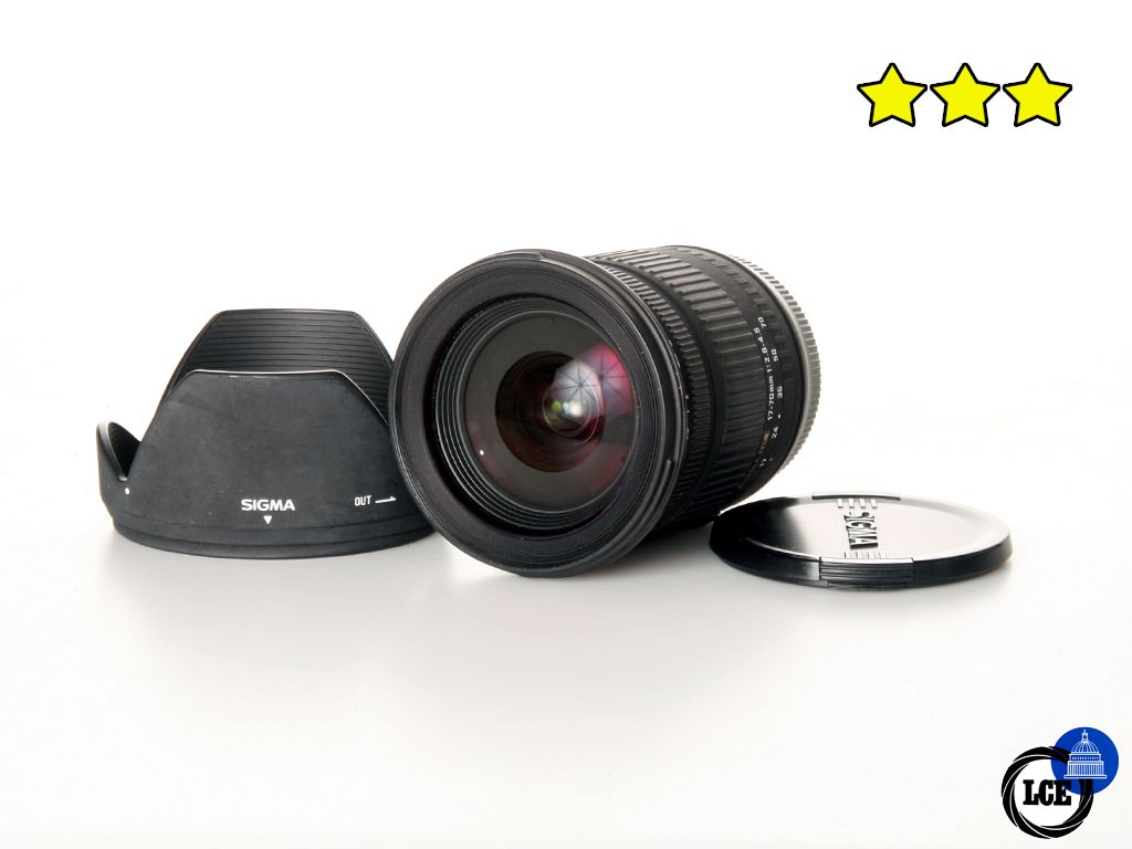 Sigma 17-70mm f2.8-4.5 DC - Canon EF/EF-S Fit (with Hood)