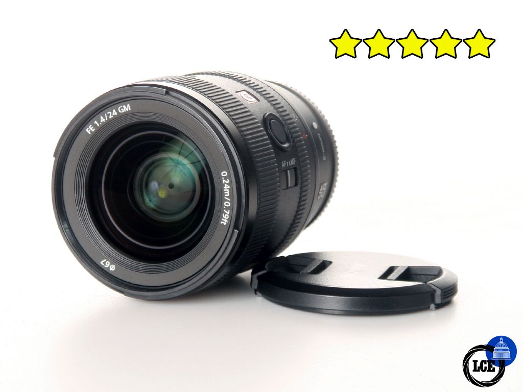 Sony FE 24mm f/1.4 G Master (BOXED) with Case and Hood