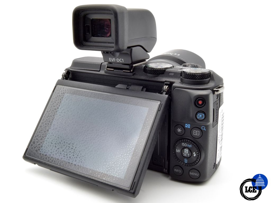 Canon EOS M3 + 15-45mm f/3.5-6.3 IS STM + EVF-DC1 Viewfinder