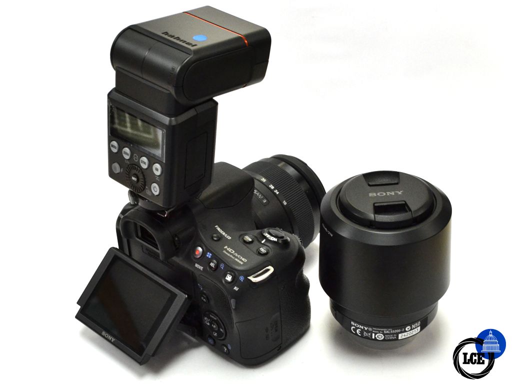 Sony A58 + 18-55mm + 55-200mm + Sigma 10-20mm F3.5 + Hahnel Modus 360RT 