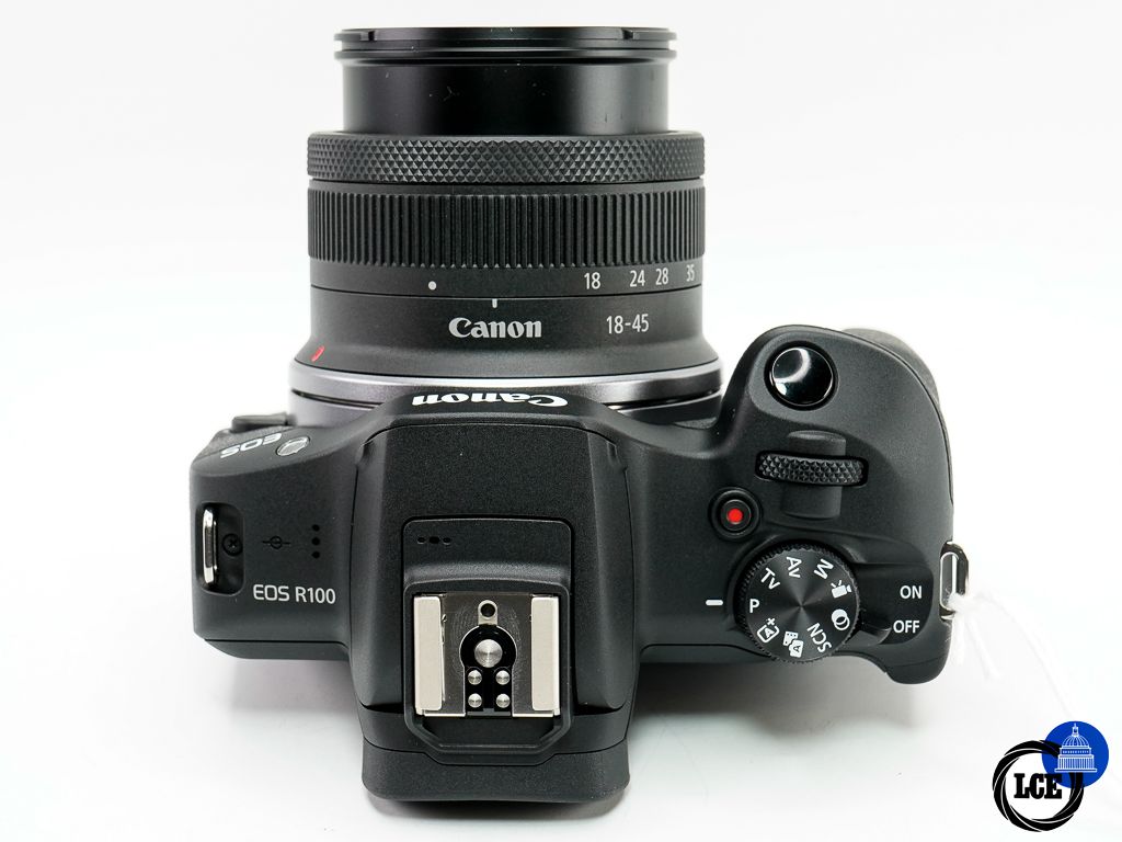 Canon R100 + RF-S 18-45mm F4.5-6.3 IS STM * SHUTTER COUNT ON 1K *