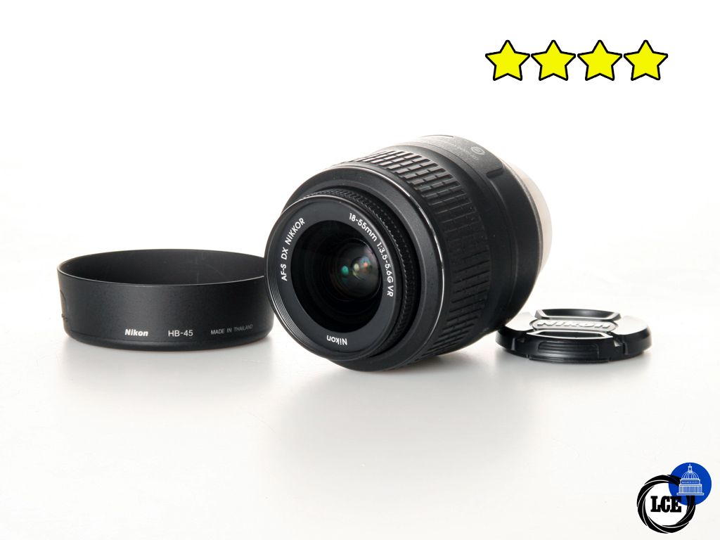 Nikon 18-55mm f3.5-5.6 G VR DX AF-S (with Hood)