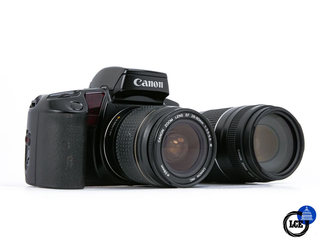 Canon EOS 100 + 28-80mm + 75-300mm III