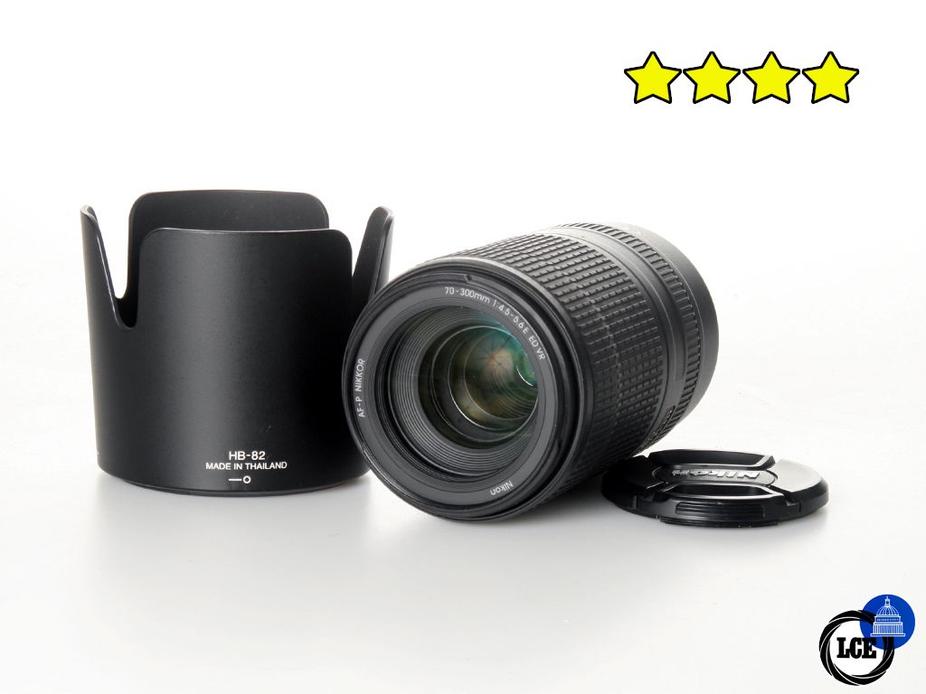 Nikon 70-300mm f4.5-6.3 E ED VR ED AF-P (BOXED) with Hood