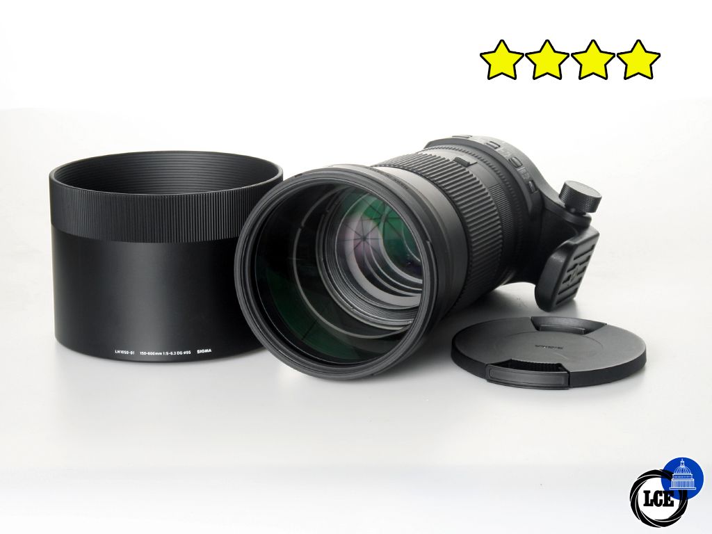Sigma 150-600mm F5-6.3 DG OS HSM Contemporary - Nikon Fit (BOXED) with Case & Hood
