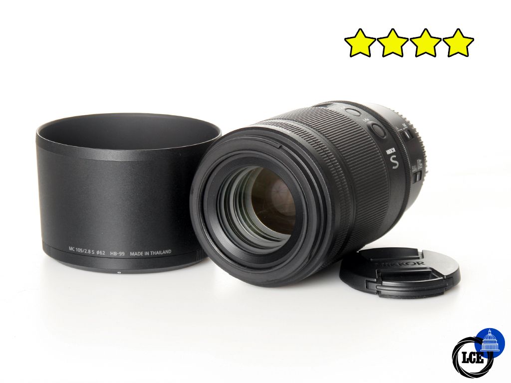 Nikon Z MC 105mm f/2.8 VR S Nikkor Macro (BOXED) with Hood
