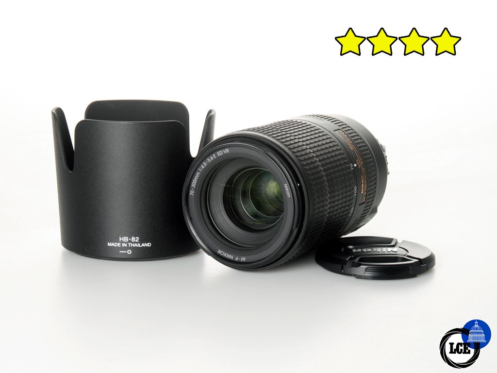 Nikon 70-300mm f4.5-5.6 E ED VR ED AF-P (with Hood)