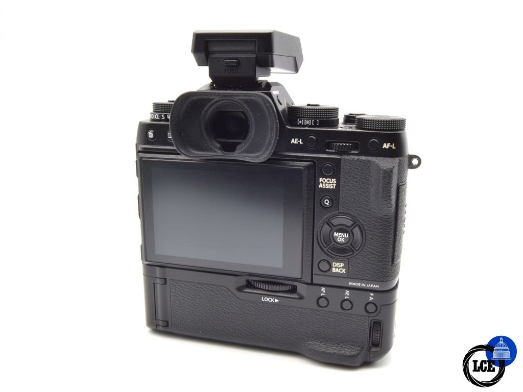 FujiFilm X-T1 Body + VG-T1 Grip + EF-X8 Mini Flash unit. 