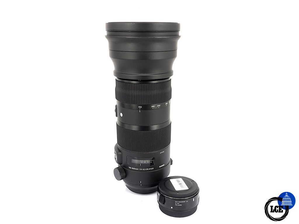 Sigma 150-600mm F5-6.3 DG OS HSM Sport Teleconverter TC-1401 Kit Canon EF - Boxed | 4*