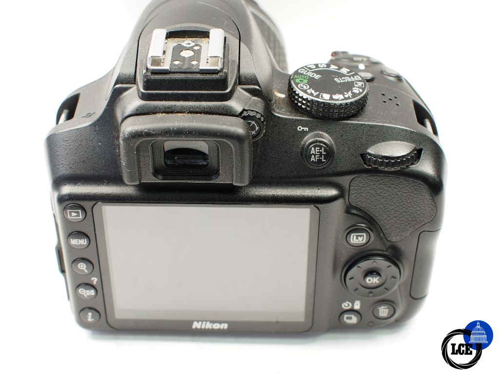 Nikon D3400 + 18-55mm AF-P VR shutter count 4942