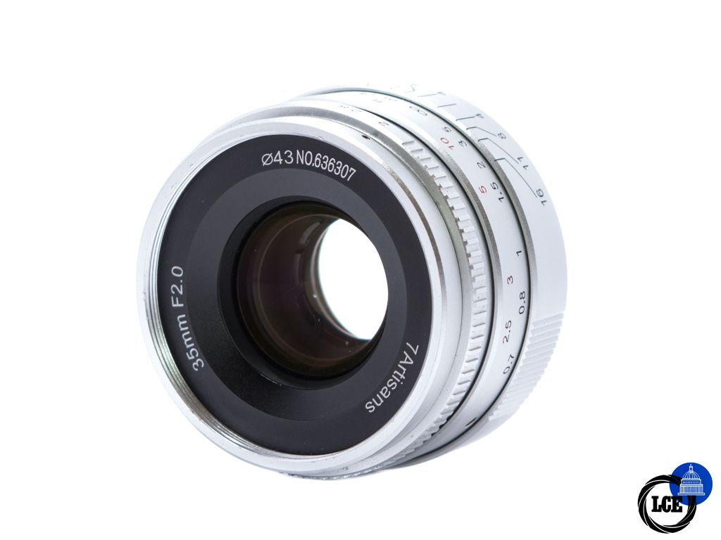 7Artisans 35mm f2 Silver - Leica M fitting *Boxed*