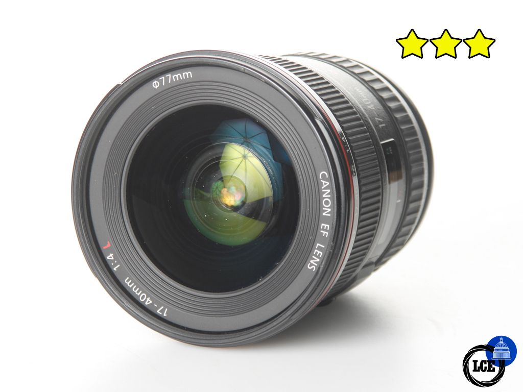 Canon EF 17-40mm f4 L  USM (with Hood)