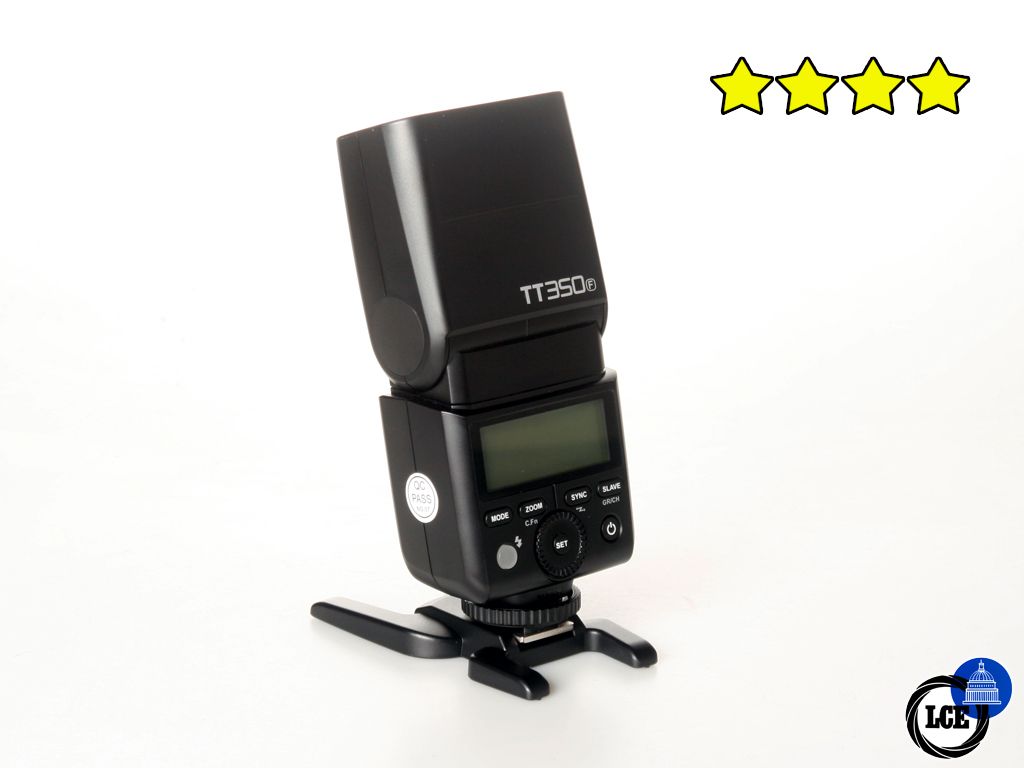 Godox TT350 Mini flash - Fujifilm fit (with Case, Diffuser and Stand)