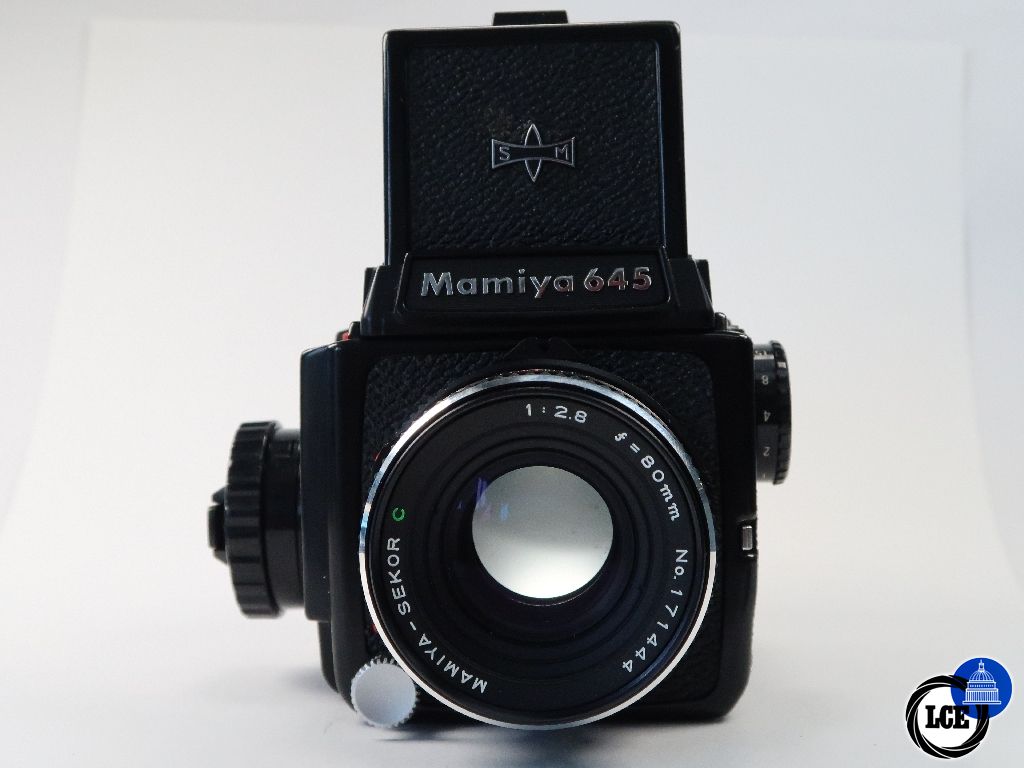 Mamiya M645 with 80mm f2.8 and WLF