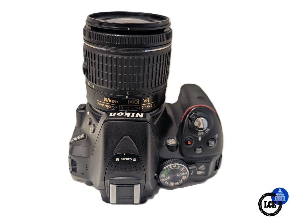 Nikon D5300 + AF-P 18-55mm F3.5-5.6 VR - 12.8k Shutter Count 