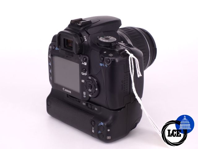 Canon 400D + 18-55mm F3.5-5.6 + BG-E3 Battery Grip