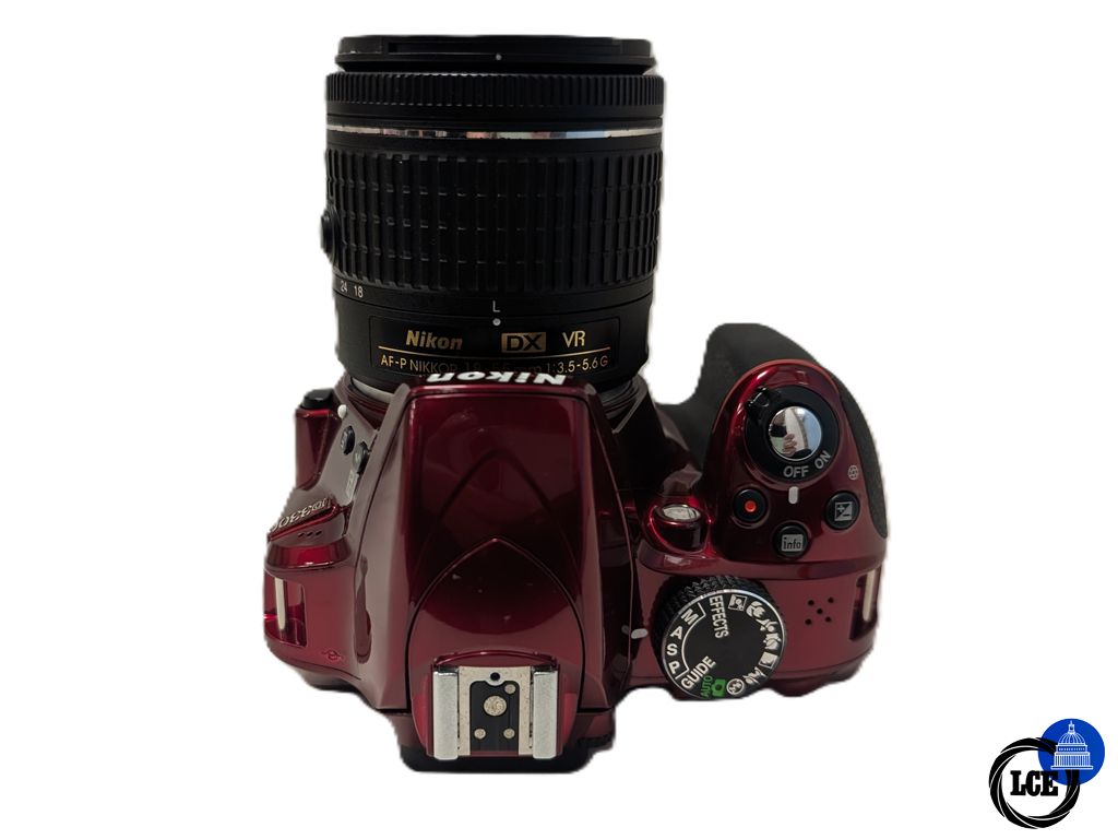 Nikon D3300 + AF-P 18-55mm VR Red - Low 1750 Shutter Count 