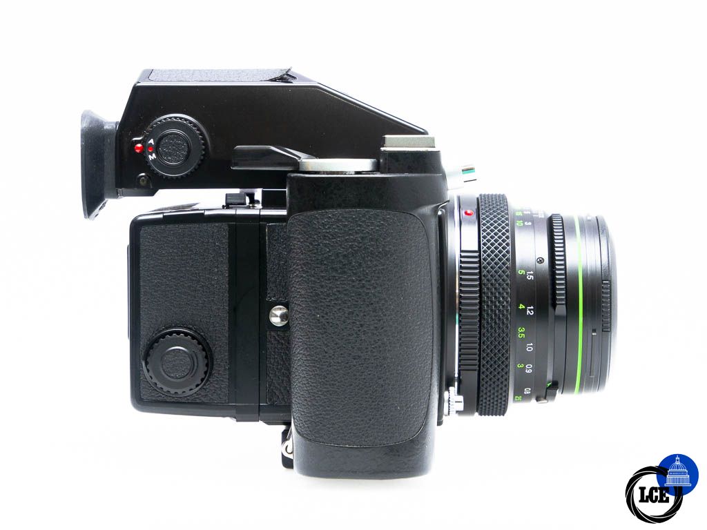 Bronica ETRS with Grip/AE Finder + 75mm f/2.8 + Accessories