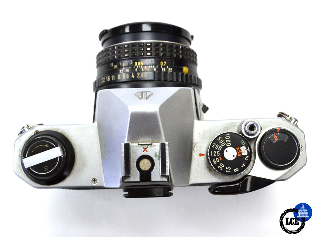 Pentax K1000 + 50mm F2 Lens + 135mm F2.8 + 2x Teleconverter