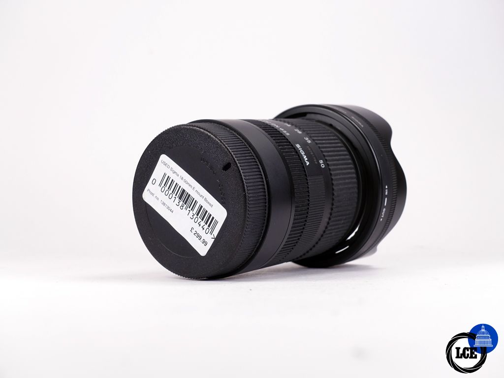 Sigma 18-50mm f/2.8 E  mount