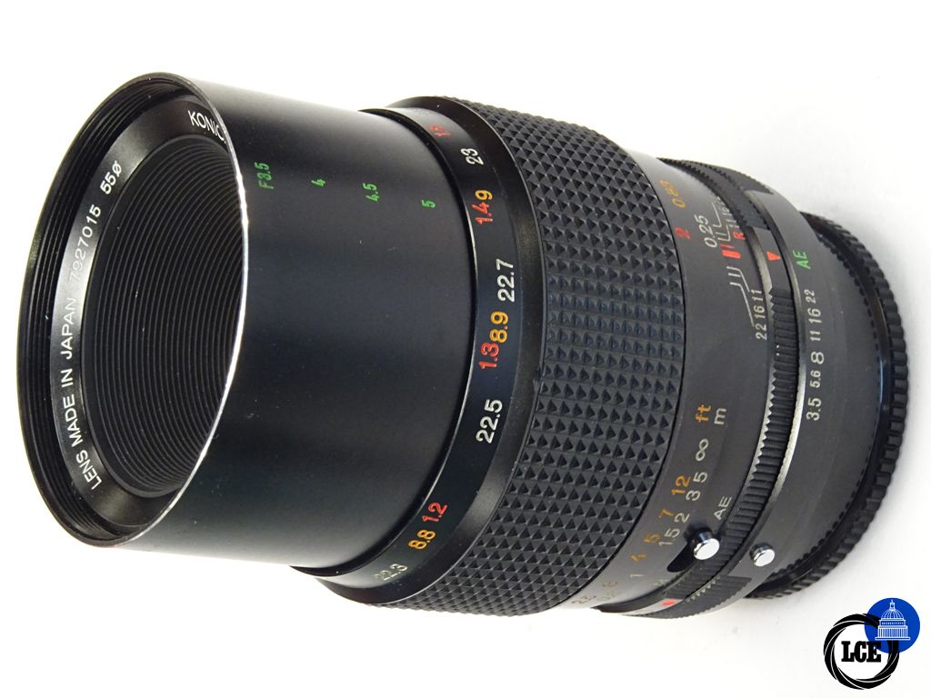 Konica 55mm f3.5 macro Hexanon with adapter AR