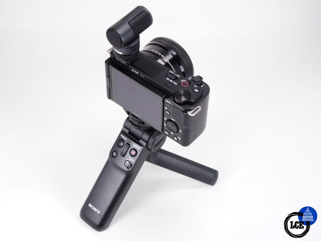 Sony ZV-E10, 16-50mm, GP-VPT2B Grip & ECM-G1 Mic