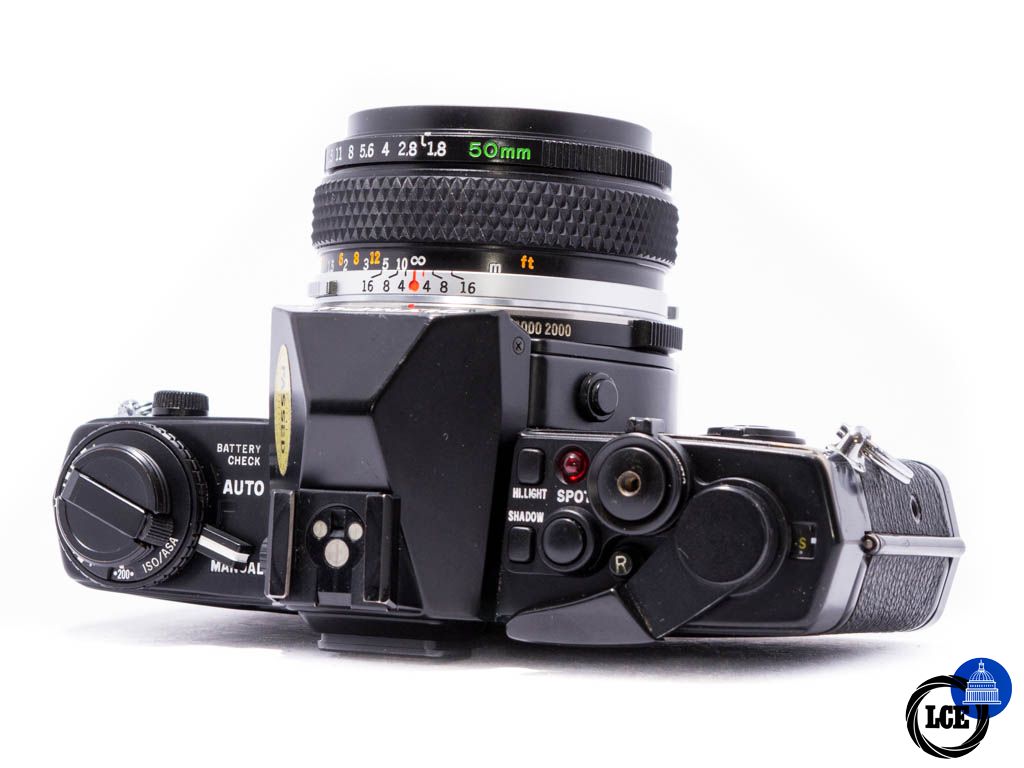 Olympus OM-4 Black + Zuiko 50mm f1.8 Auto-S