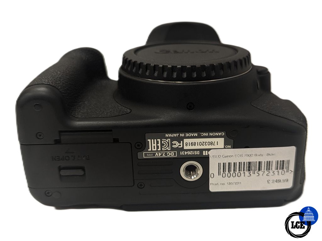 Canon EOS 700D Body - 8k Shutter Count 
