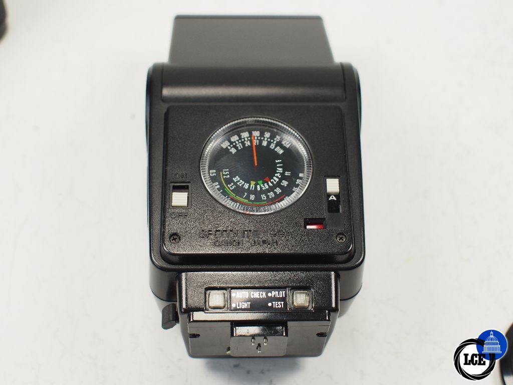 Canon A-1 + 50mm f1.4 and 199A flash