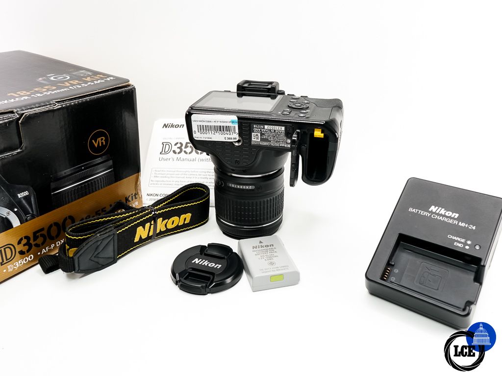 Nikon D3500 + AF-P 18-55mm F3.5-5.6G DX VR * BOXED *