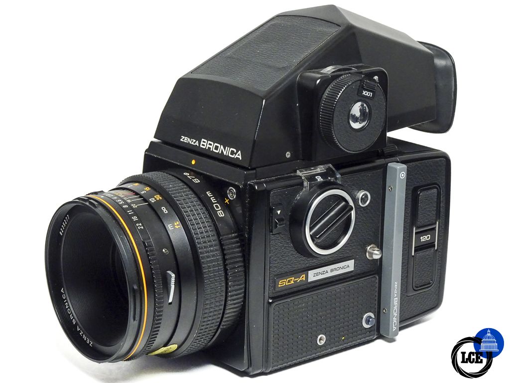 Bronica SQ-A + Zenzanon-S 80mm f/2.8 + 2 120 backs + Prism Finder