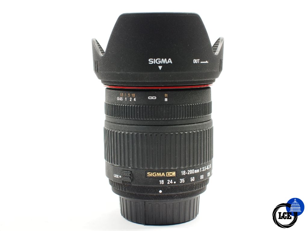 Sigma DX 18-200mm f3.5-6.3D (non HSM)