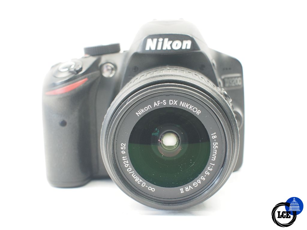 Nikon D3200 with 18-55mm f3.5-5.6GII AF-S VR
