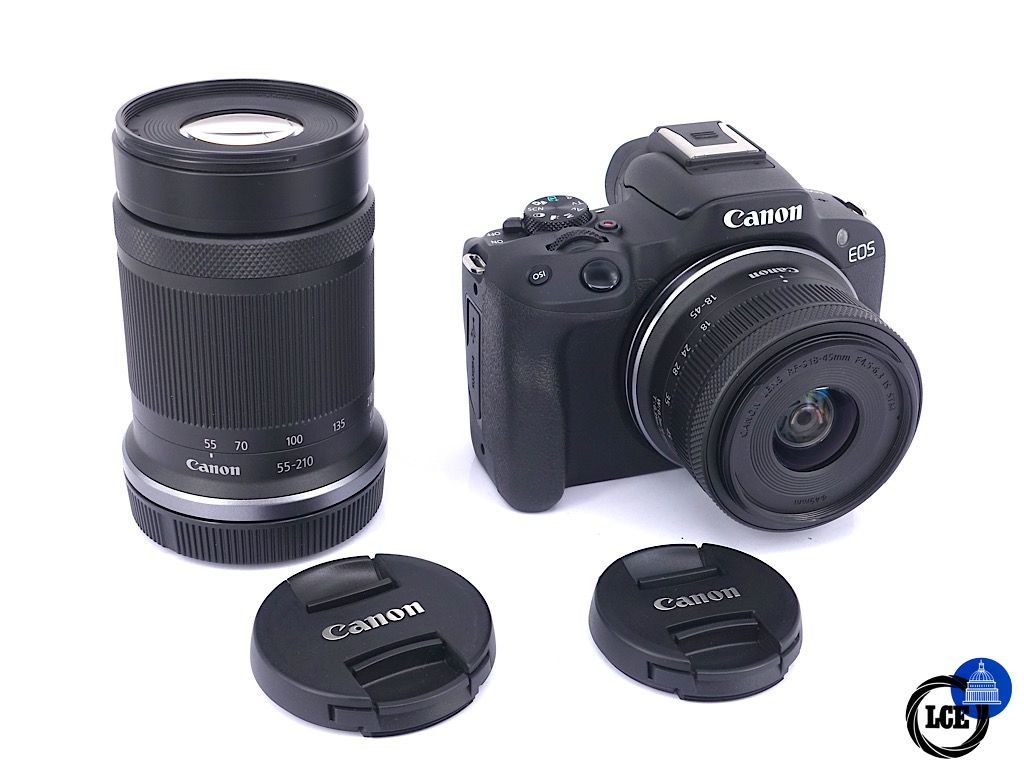 Canon EOS R50 + 18-45mm F4.5-6.3 IS STM + 55-210mm F5-7.1 IS STM Twin Lens Kit - Boxed | 5*