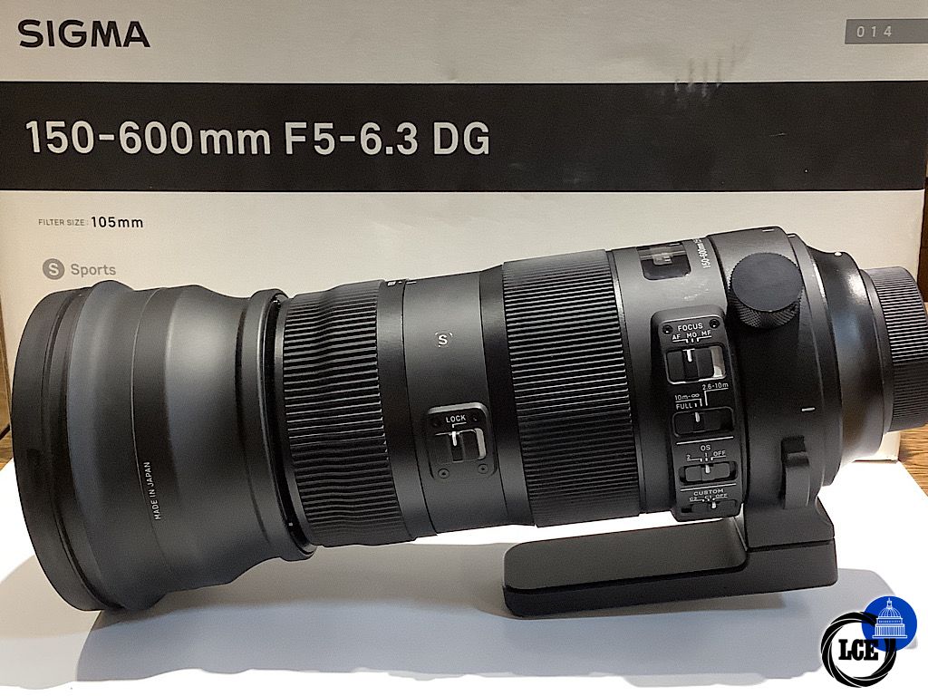 Sigma 150-600mm F5-6.3 DG OS SPORTS Lens - For Nikon DSLR
