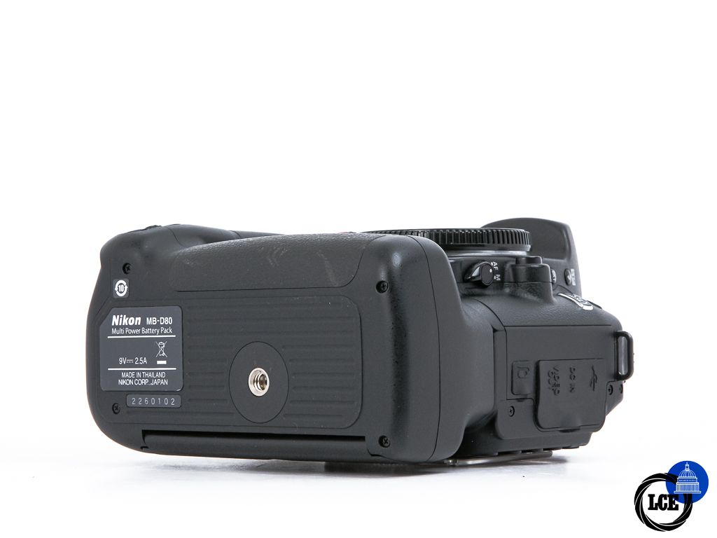Nikon D80 + MB-D80 **7k Shutter Count**